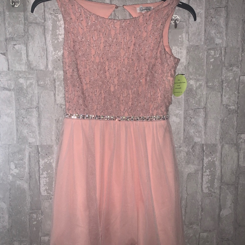 Juniors Pink Prom dress still In tags